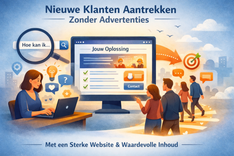 Hoe een goede website nieuwe klanten aantrekt zonder advertenties