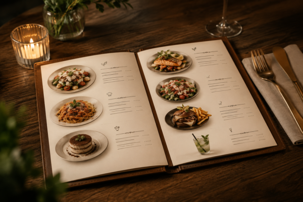 Extra pagina Menukaart Menukaart